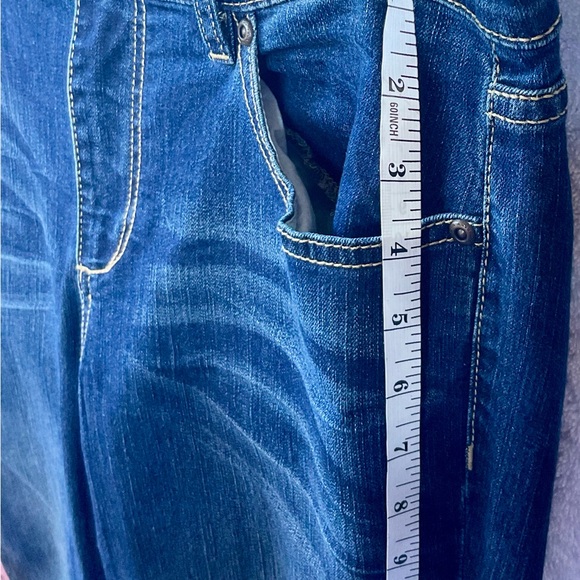 New York & Company Tall Blue Boot Cut Jeans - Picture 4 of 13